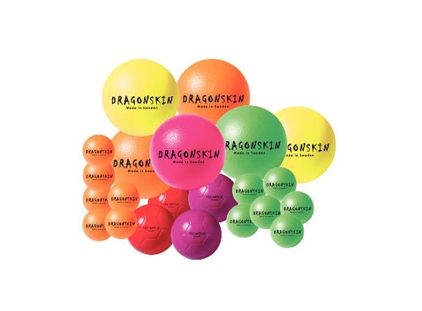 Dragonskin skumballpakke 22 stk 22 softballer i friske farger